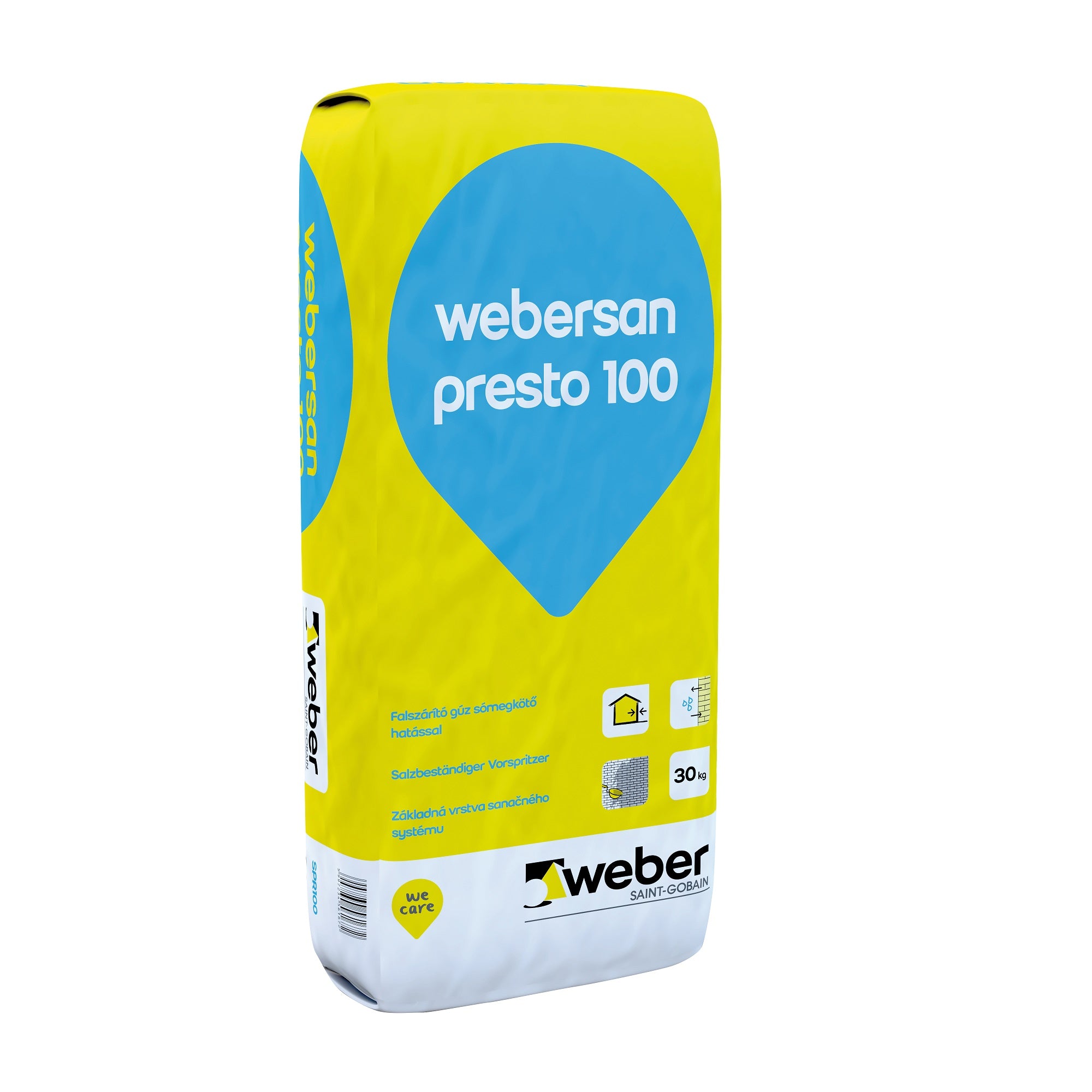 Weber Webersan presto 100 sanačný prednástrek na vlhké murivo 30 kg