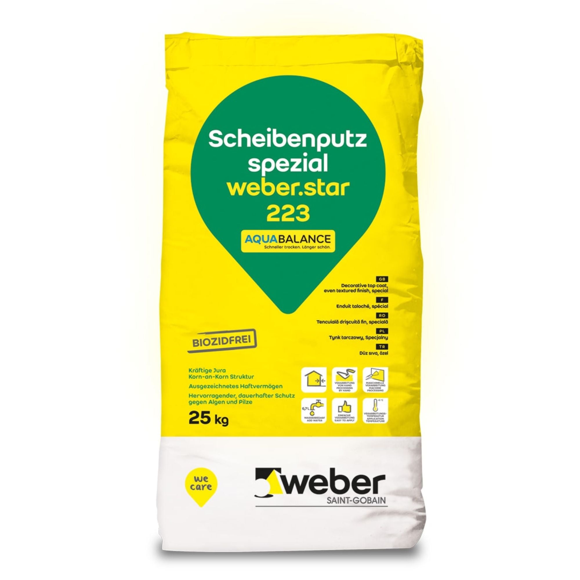 Weber Weber.star 223 aquabalance minerálna suchá omietka 25 kg