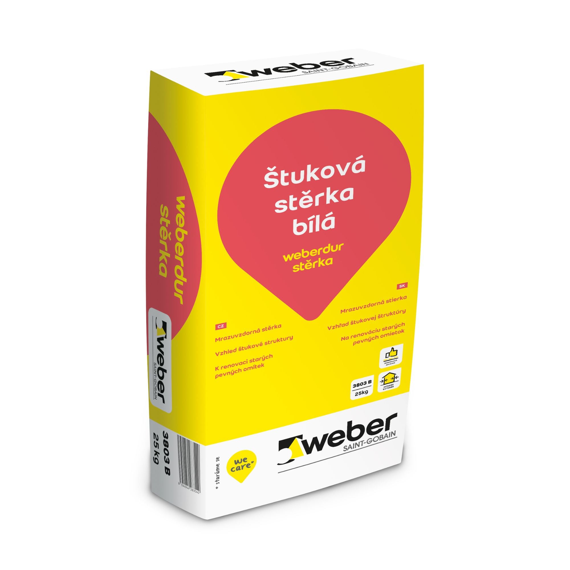 Weber Weberdur mrazuvzdorná štuková stierka 25 kg