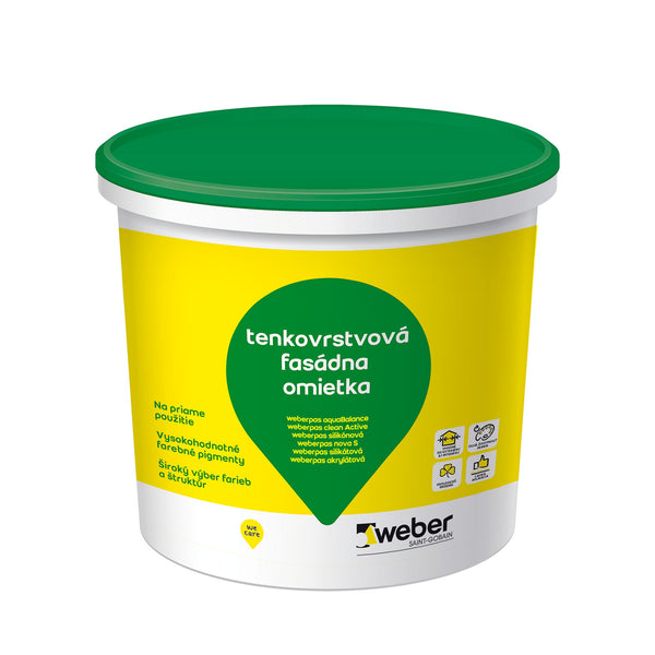 Weber Weberpas clean Active protiplesňová silikátová fasádna omietka 25 kg