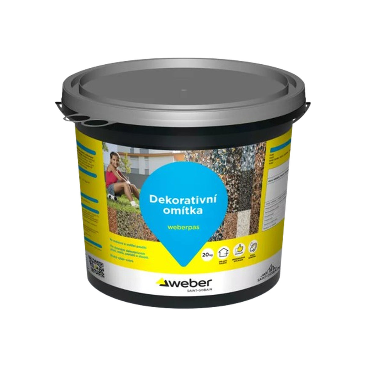Weber Weberpas design stone dekoratívna fasádna omietka 20 kg