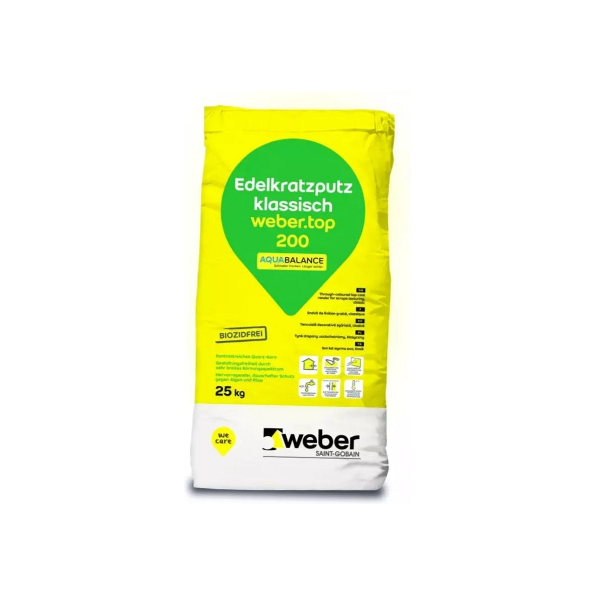 Weber weber.top 200 AquaBalance minerálna škrabaná omietka 25 kg