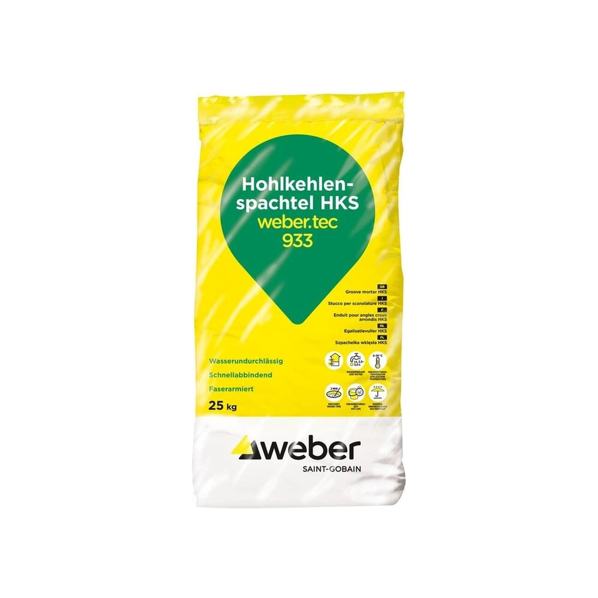 Weber webertec 933 rýchlotuhnúca izolačná malta 25 kg