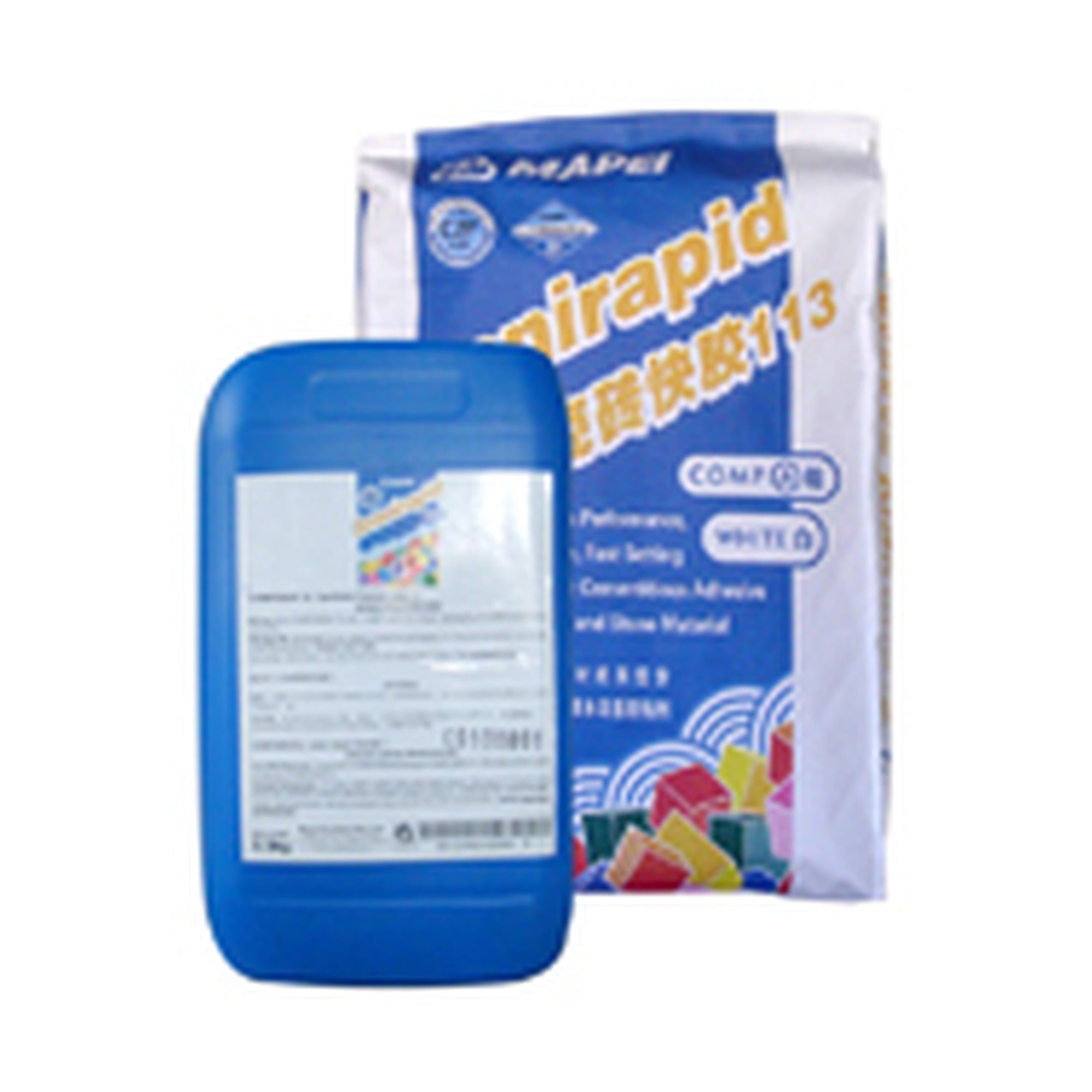 MAPEI Granirapid dvojzložkové rýchlotvrdnúce cementové lepidlo na obklad a dlažbu biela / 28 kg