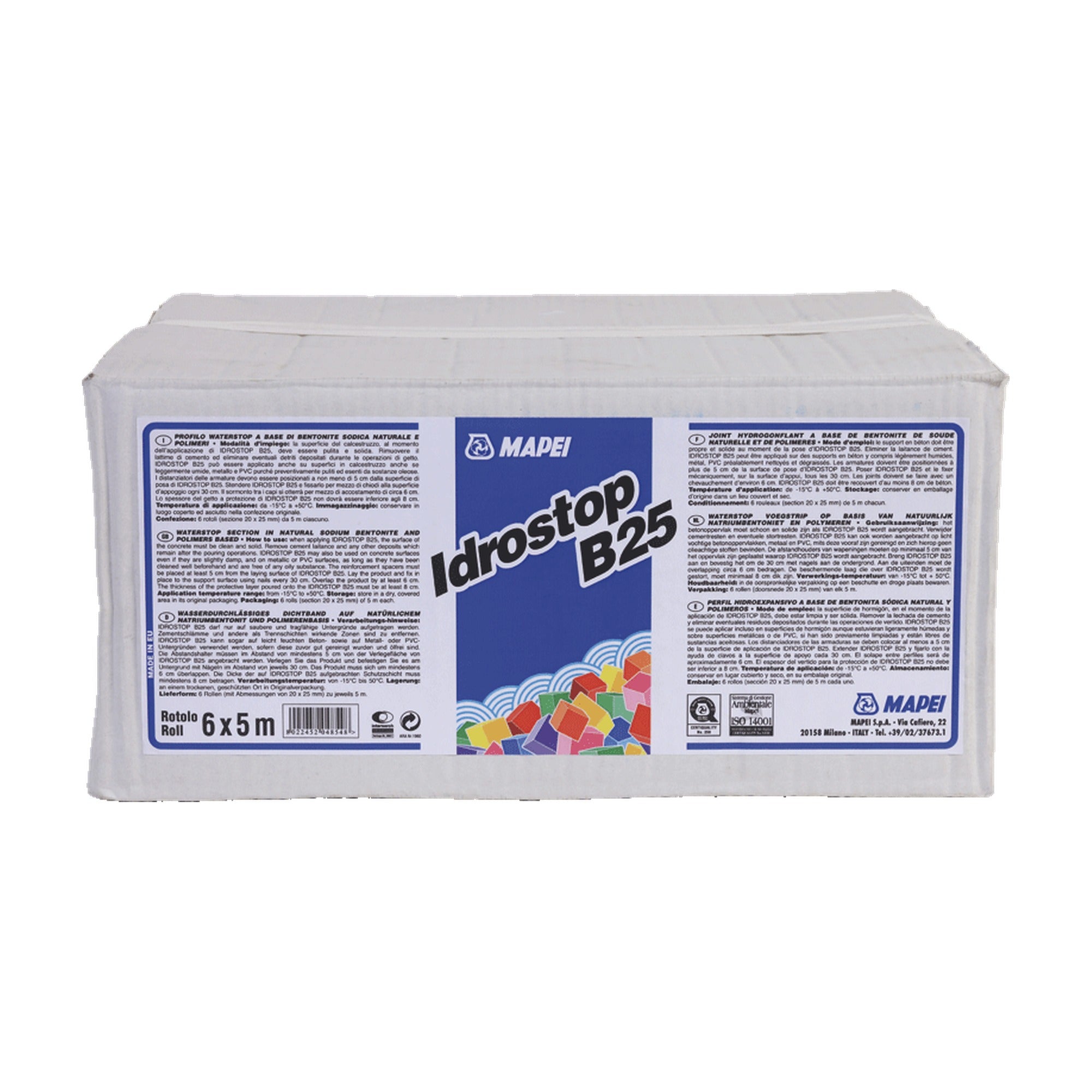 MAPEI Idrostop B25 hydroexpanzívny bentonitový tesniaci profil na pracovné škáry 5 m