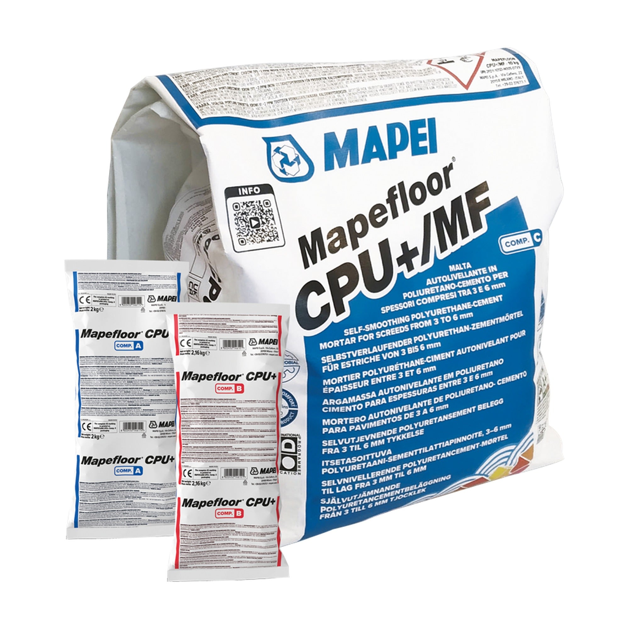 MAPEI Mapefloor CPU+/MF samonivelačná polyuretán-cementová stierka pre priemyselné podlahy 28.32 kg