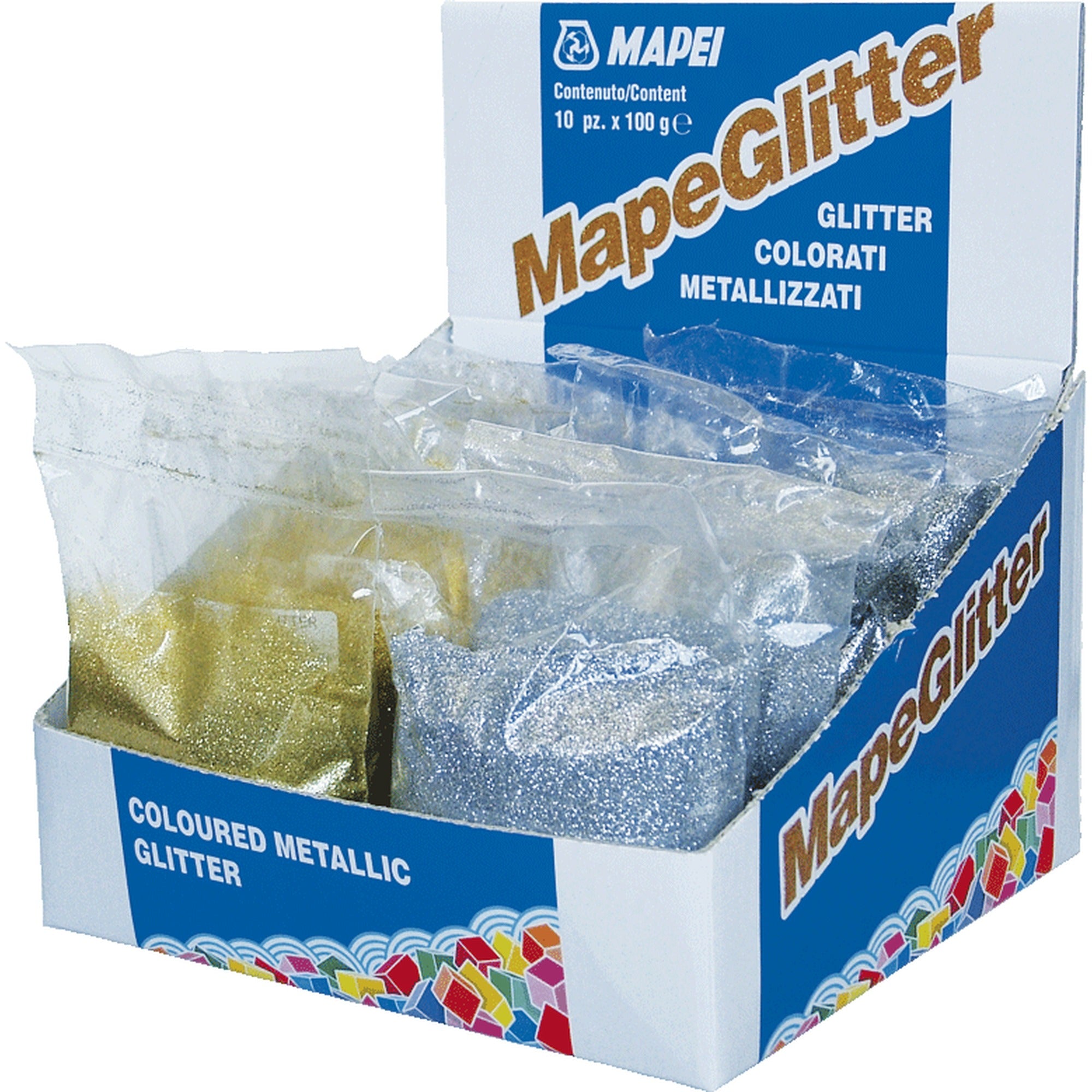 MAPEI Mapeglitter trblietky do škárovacej hmoty a vosku zlatá 0,1 kg