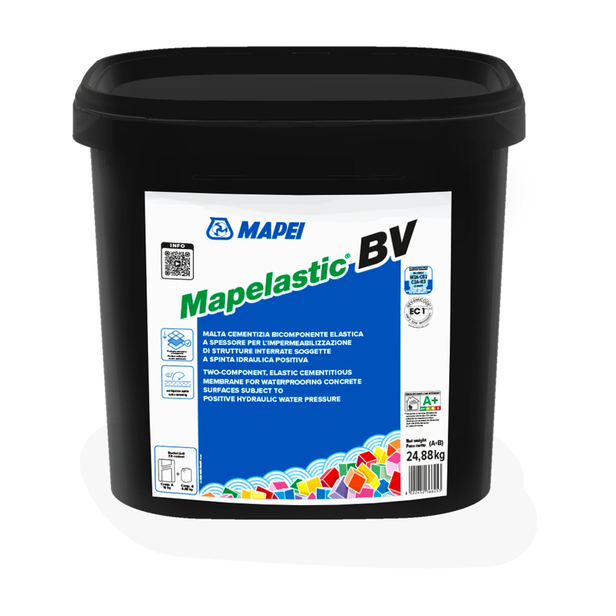 MAPEI Mapelastic BV dvojzložková hydroizolačná malta na podzemné konštrukcie 24.88 kg