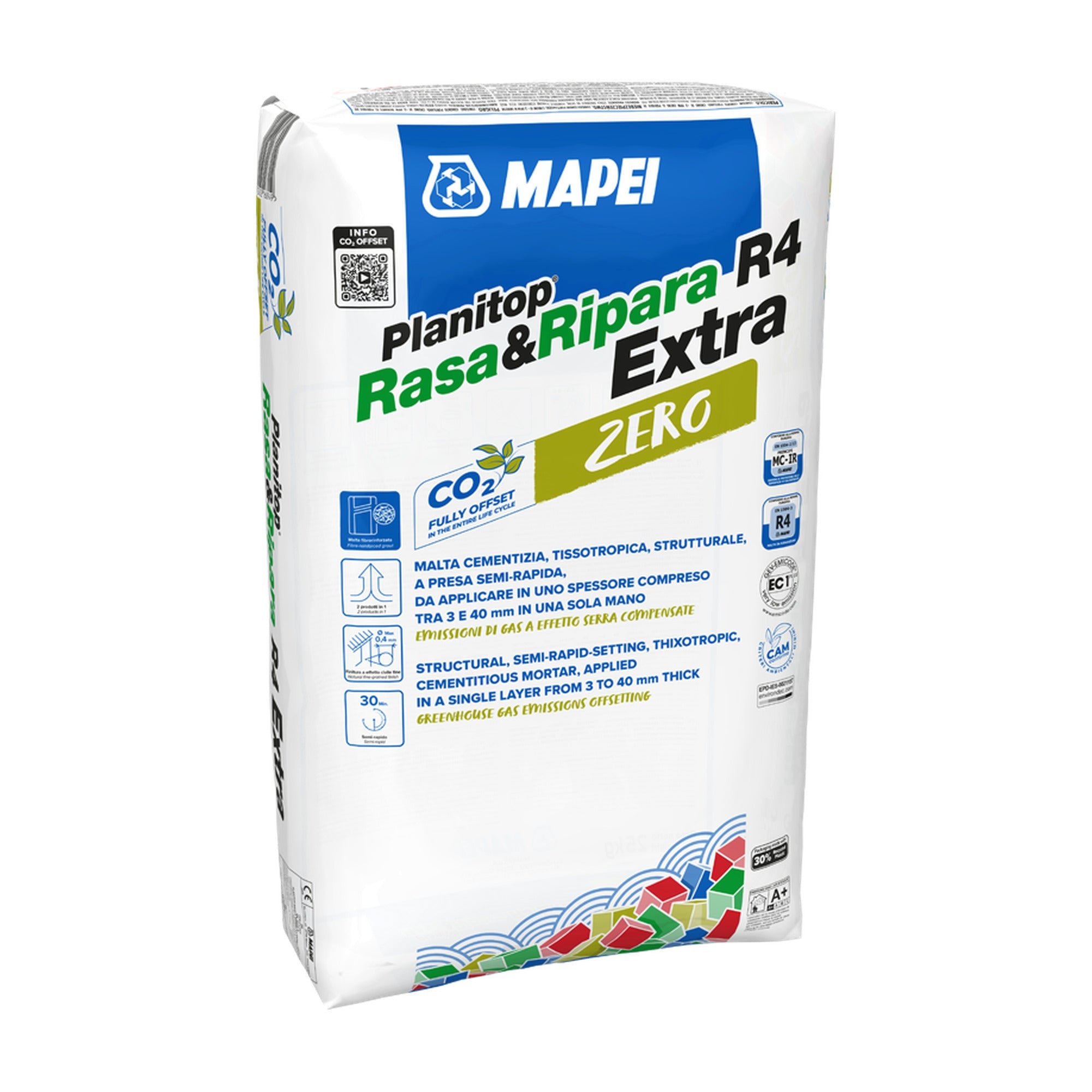 MAPEI Planitop Rasa e Ripara R4 Extra Zero opravná malta triedy R4 s nulovou uhlíkovou stopou 25 kg
