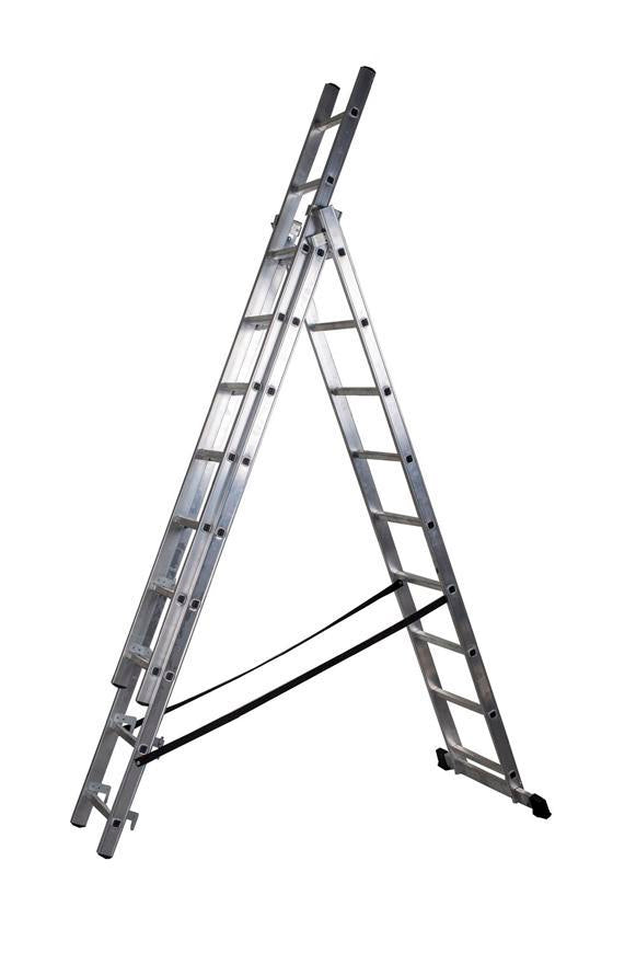 Rebrík Strend Pro DP 3x09, Alu, EN 131 max. 4,80 m, BASIC