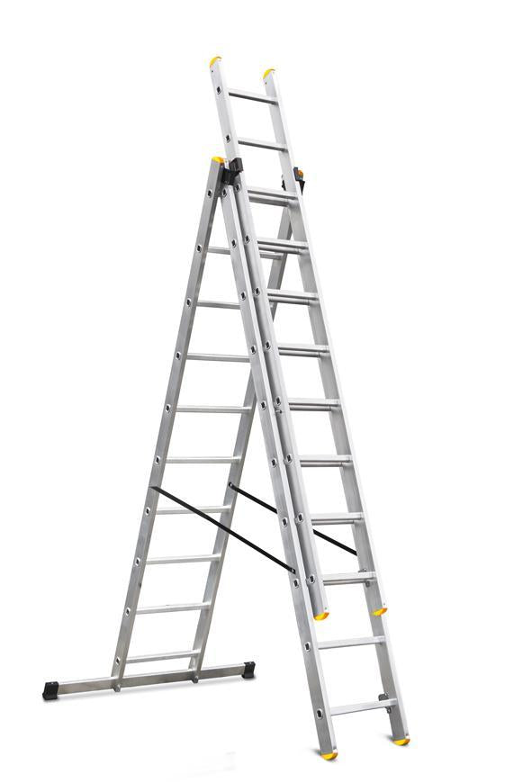 Rebrík Strend Pro DP 3x10, Alu, EN 131 max. 5.72 m, BASIC