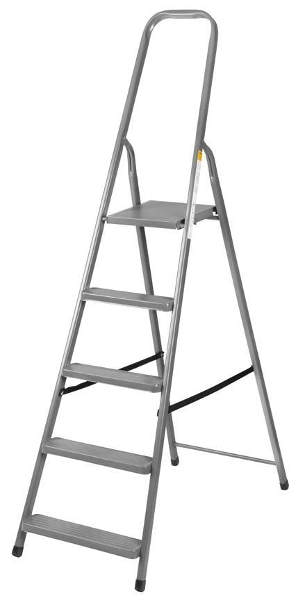 Schodíky Strend Pro ST-D5, 5 stupňové, oceľové, rebrík, 173 cm, nosn. 125 kg