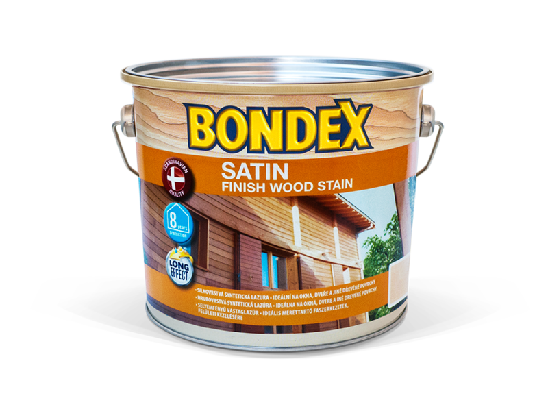 BONDEX SATIN hrubovrstvá syntetická lazúra na drevo
