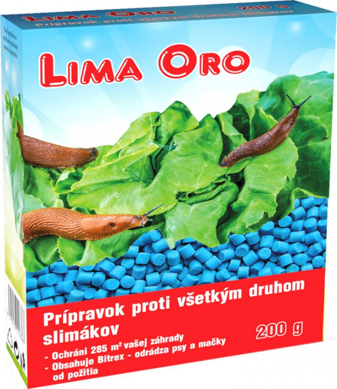 Chémia Lima Oro 3%, 200 g granule, proti všetkým druhom slimákov, Bitrex