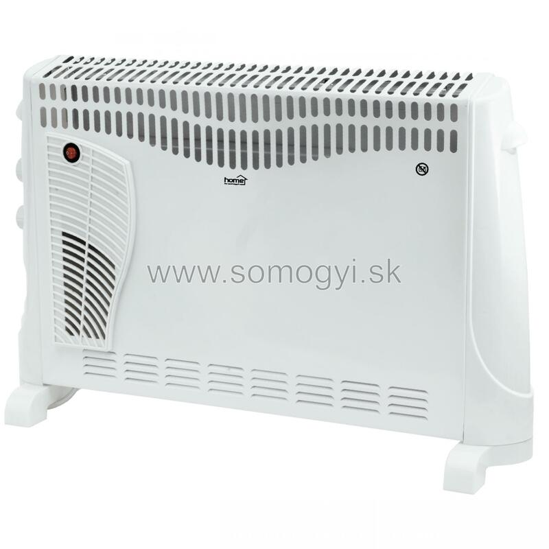 Elektrický ohrievač/konvektor s ventilátorom 2000W, biely (SOMOGYI)