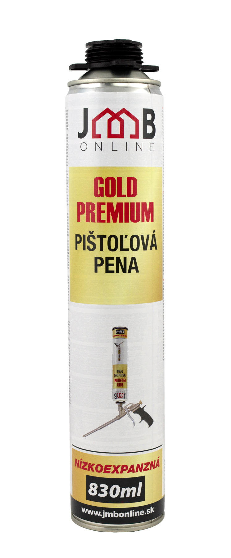 JMB Gold premium montážna nízkoexpanzná PU pena pištoľová 830 ml
