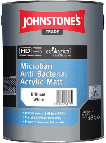 JOHNSTONE’S Microbarr Anti Bacterial Acrylic Matt