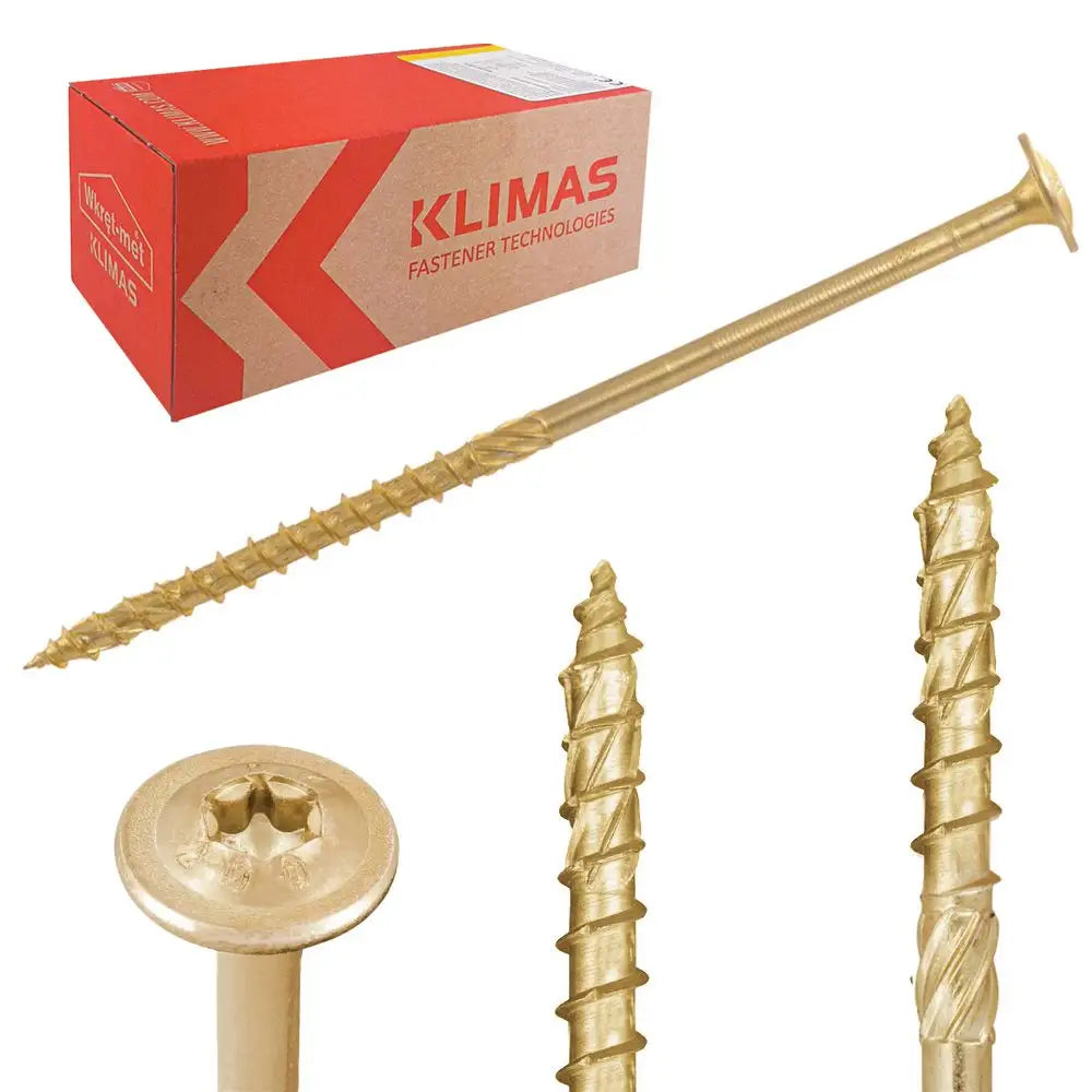 KLIMAS Wkret-met konštrukčná skrutka do dreva s tanierovou hlavou WKCP TX30 Ø6 mm 100ks