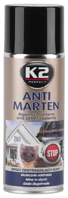 Odpudzovač K2 PERFECT KUNA Anti Marten, rozprašovač 400ml, plašič kún a hlodavcov, sprej na kuny do auta