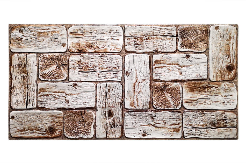 3D PVC obkladový panel 96 x 48 cm - Provence Wood provensálske drevo