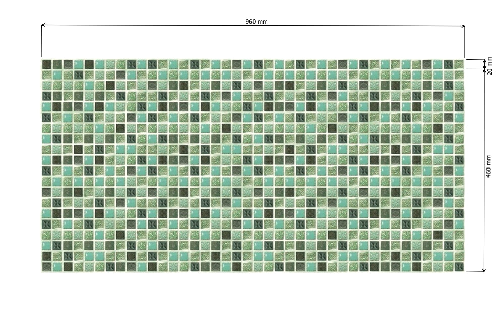PVC 3D obkladový panel 96 x 48 cm - Mosaic Provence mozaika provensálska