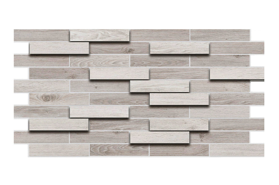 PVC 3D obkladový panel 98 x 48 cm - Parquet Dark parkety tmavé